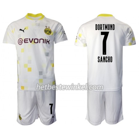 Borussia Dortmund Jadon Sancho 7 Voetbaltenues Kind Third 2020/21 - SS (+ Korte broeken)